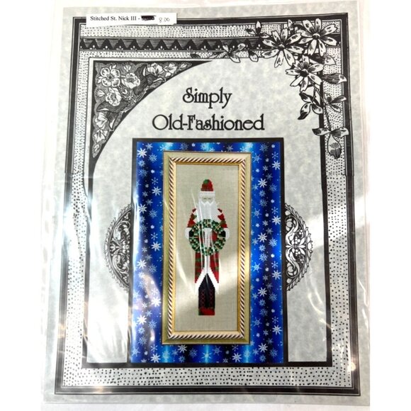 "Shepherds Bush Simply Old-Fashioned St. Nick III Cross Stitch Pattern - Picture 1 of 3